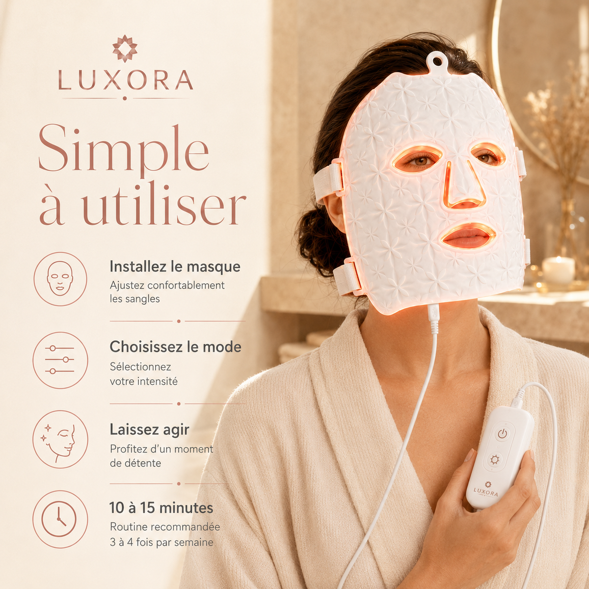 Luxora - Masque LED Facial