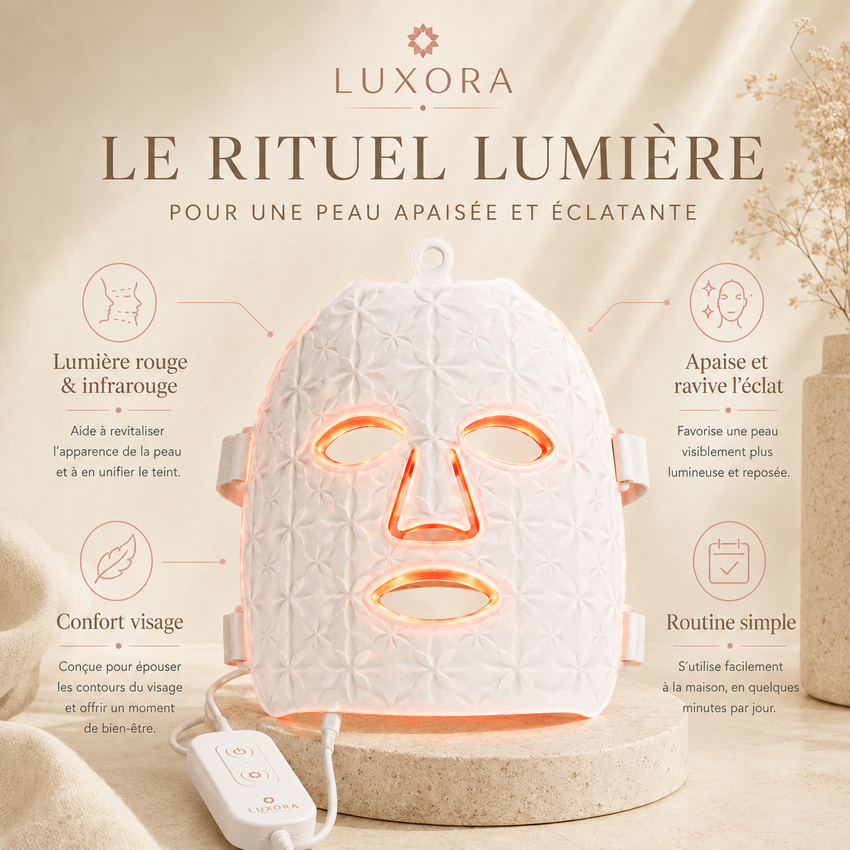 Luxora - Masque LED Facial