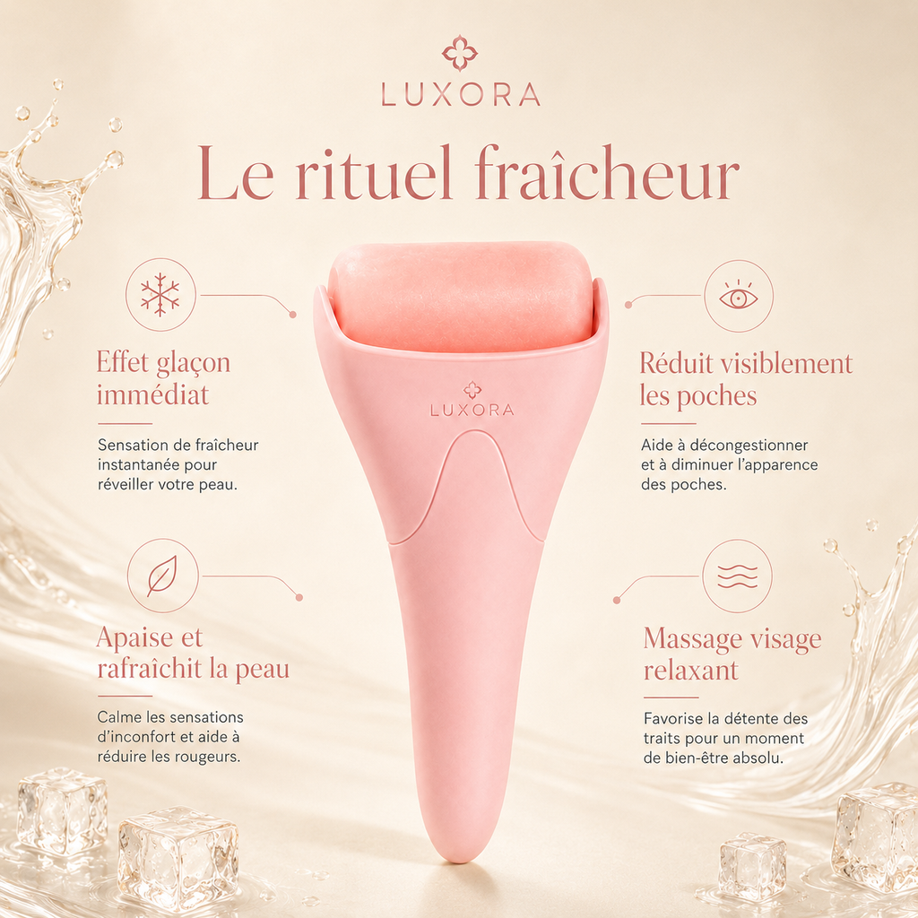 Luxora — Ice Roller Cryo Visage & Contour des Yeux